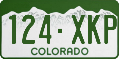 CO license plate 124XKP