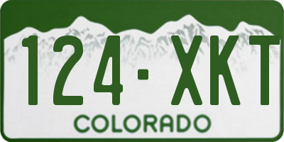 CO license plate 124XKT