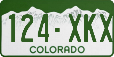 CO license plate 124XKX