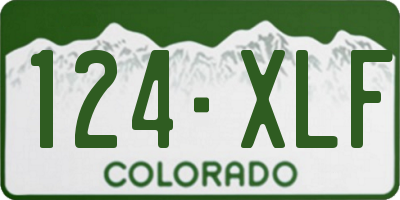 CO license plate 124XLF