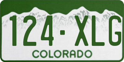 CO license plate 124XLG