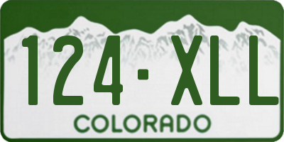 CO license plate 124XLL