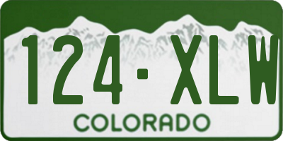 CO license plate 124XLW