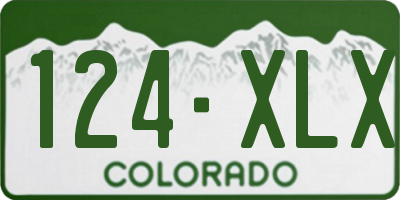 CO license plate 124XLX