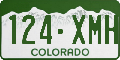CO license plate 124XMH