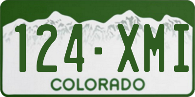 CO license plate 124XMI