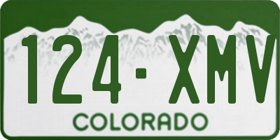 CO license plate 124XMV