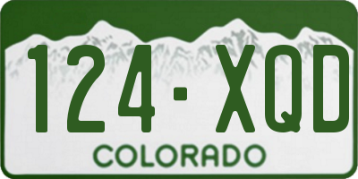 CO license plate 124XQD