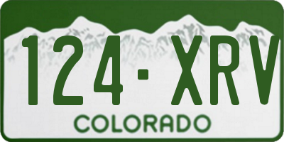 CO license plate 124XRV