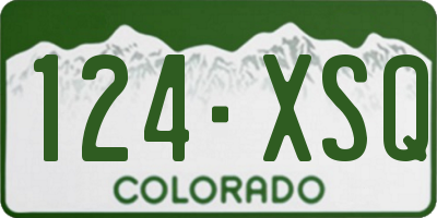 CO license plate 124XSQ