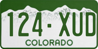 CO license plate 124XUD