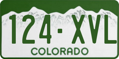 CO license plate 124XVL