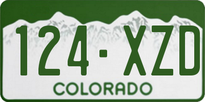 CO license plate 124XZD