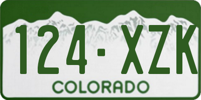 CO license plate 124XZK
