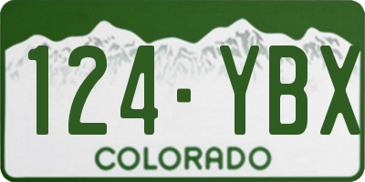 CO license plate 124YBX