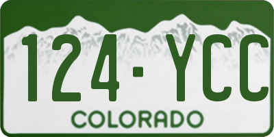CO license plate 124YCC