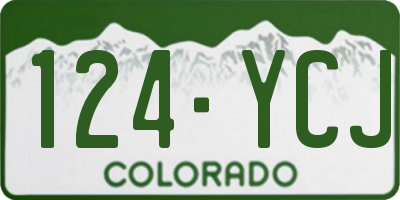 CO license plate 124YCJ