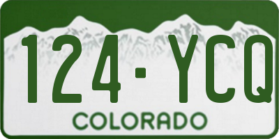 CO license plate 124YCQ