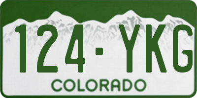 CO license plate 124YKG