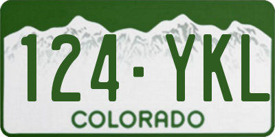 CO license plate 124YKL