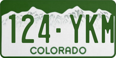 CO license plate 124YKM