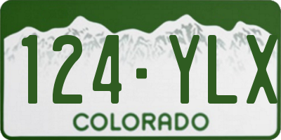 CO license plate 124YLX