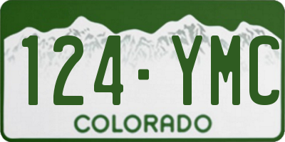 CO license plate 124YMC