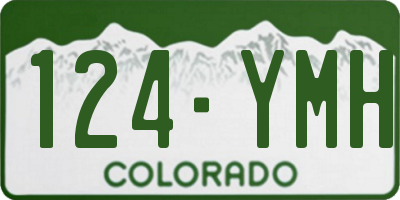 CO license plate 124YMH
