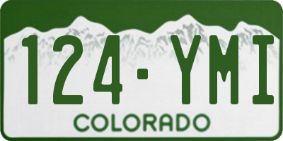 CO license plate 124YMI
