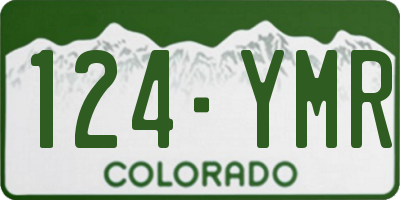 CO license plate 124YMR