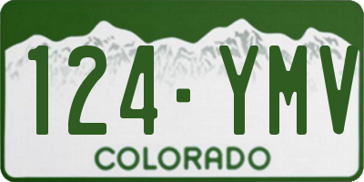CO license plate 124YMV