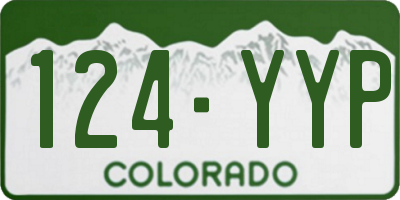 CO license plate 124YYP