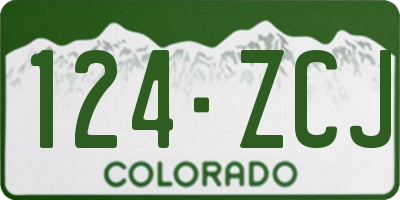 CO license plate 124ZCJ