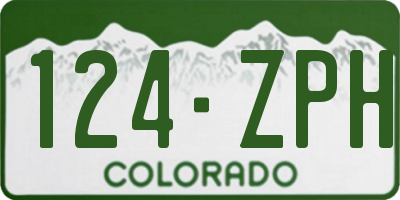 CO license plate 124ZPH