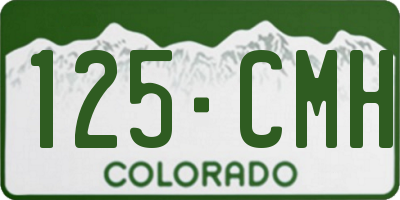 CO license plate 125CMH
