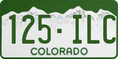 CO license plate 125ILC