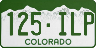 CO license plate 125ILP