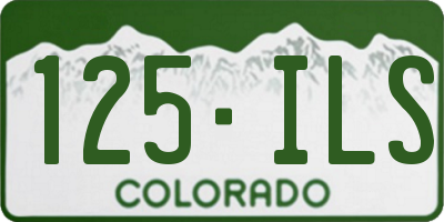 CO license plate 125ILS
