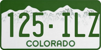 CO license plate 125ILZ