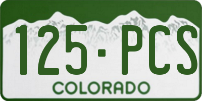 CO license plate 125PCS