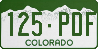 CO license plate 125PDF