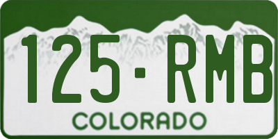 CO license plate 125RMB