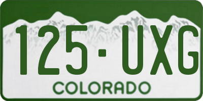 CO license plate 125UXG