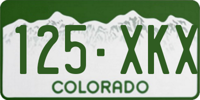 CO license plate 125XKX