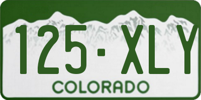 CO license plate 125XLY