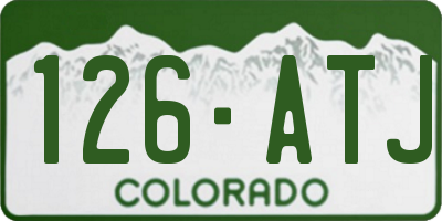 CO license plate 126ATJ