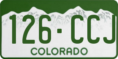 CO license plate 126CCJ
