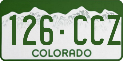 CO license plate 126CCZ