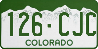 CO license plate 126CJC