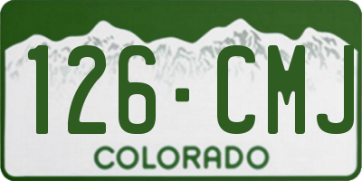 CO license plate 126CMJ